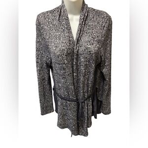 Dolan Left Coast Collection Anthropologie Gray Marled Cardigan Sz M Tied Waist